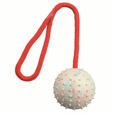  Trixie Játék Tömör Gumi Labda Kötéllel 7cm/30cm játék kutyáknak