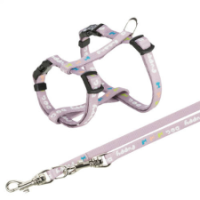 Trixie Junior Puppy H-Harness with Leash - hám és póráz szett (világos lila) M-L (27-45cm/10mm)2m nyakörv, póráz, hám kutyáknak
