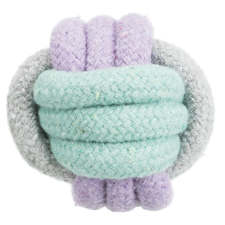 Trixie Junior Rope Ball | Játék poliészter/pamutból (labda) kutyák részére - 6 cm játék kutyáknak