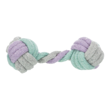 Trixie Junior Rope Dumbbel | Játék poliészter/pamutból (súlyzó) kutyák részére - 15 cm játék kutyáknak