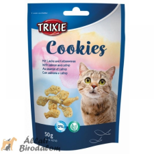 Trixie Jutalomfalat Macskának Cookies lazaccal 50g jutalomfalat kutyáknak