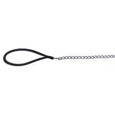 Trixie láncos póráz nylon fogóval 1m/3mm fekete nyakörv, póráz, hám kutyáknak