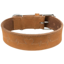 Trixie Leather Rustic - bőr nyakörv - barna (L-XL) 55-65cm/40mm nyakörv, póráz, hám kutyáknak