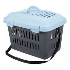 Trixie Midi-Capri Transport Box - szállító box (kék/szürke) macskák részére (44x32x33cm) szállítóbox, fekhely kutyáknak
