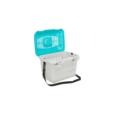 Trixie Midi-Capri Transport Box - szállító box (kék/szürke) macskák részére (44x32x33cm) szállítóbox, fekhely macskáknak