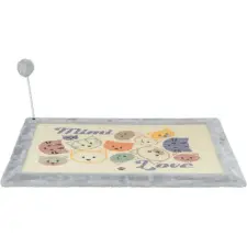Trixie Mimi Scratching mat with toy - Kaparószőnyeg, macskamentával (70x45cm) szürke macskabútor
