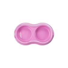  Trixie műanyag duplatál 2&#215;0,2L pink macskatál