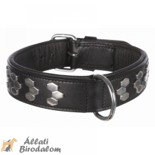 Trixie Nyakörv Active bőr csavarokkal XL 65-75cm/40mm fekete nyakörv, póráz, hám kutyáknak