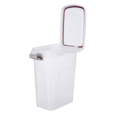 Trixie Plastic Barrel - műanyag táptartó (átlátszó/fehér) 27liter (27×61x45cm) kutyafelszerelés