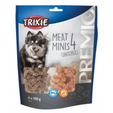 Trixie PREMIO 4 Meat Minis - jutalomfalat (csirke,kacsa,marha,bárány) 4x100g jutalomfalat kutyáknak