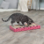 Trixie Scratching Cardboard - kaparó kartonból, labdákkal (pink) 48×5×25cm