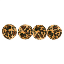 Trixie Set of Toy Balls with Leopard Print - játék (labda) macskák részére (ø4cm/4db) játék macskáknak