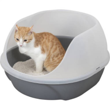 Trixie simao Cat Litter Tray - magas, peremes alomtálca (fehér/szürke) 48x30x58cm macskatoalett