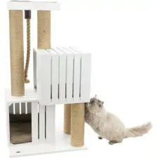 Trixie Skadi Macskajátszótorony - Fehér - 114cm macskabútor