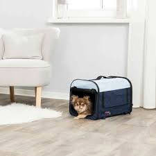Trixie Soft Kennel Basic - szállító box (világoskék/sötétkék) macskák részére (XS) 32X32X47cm szállítóbox, fekhely kutyáknak