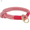 Trixie soft rope semi-choke - félfojtó nyakörv (piros/krém) kutyák részére (M:45cm/Ø10mm)