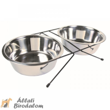Trixie Tál Szett Fém Állványon 2x2.8l/24cm kutyatál