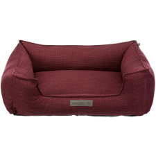 Trixie Talis Bed | Négyszögletes, peremes fekhely (bordó) kutyák részére - 100x70 cm szállítóbox, fekhely kutyáknak