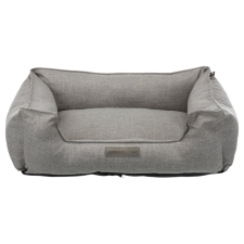 Trixie Talis Bed | Négyszögletes, peremes fekhely (szürke) kutyák részére - 60x50 cm szállítóbox, fekhely kutyáknak