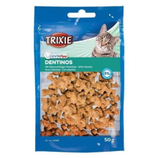 Trixie Trixie Denta Fun Dentinos - jutalomfalat (fogtisztítós) macskák részére (50g) jutalomfalat kutyáknak