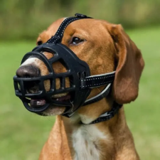 Trixie Trixie Muzzle Flex - szilikon szájkosár - fekete (M-L) 22cm szájkosár