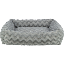 Trixie Vital Loki bed | Négyszögletes, peremes fekhely (szürke) kutyák részére - 50x35 cm szállítóbox, fekhely kutyáknak