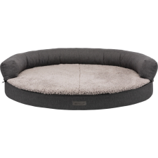 Trixie Vital Sofa Bendson | Ovális fekhely (sötét és világosszürke) kutyák részére - 75x60 cm szállítóbox, fekhely kutyáknak