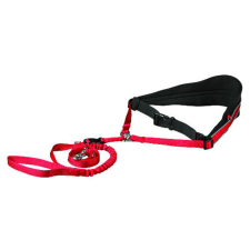 Trixie Waist Belt - futópóráz - piros/fekete - (70-120cm/12cm nyakörv, póráz, hám kutyáknak