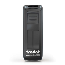 TRODAT Bélyegző, TRODAT "Pocket Printy 9511", fekete ház, fekete párnával bélyegző