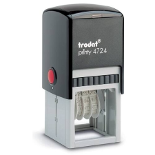 TRODAT Dátumbélyegző Trodat 4724 fekete, fekete párnával 40x40 mm bélyegző