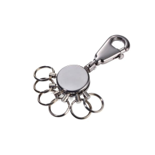 Troika Kulcstartó, 6 gyűrűvel, troika &quot;patent&quot;, ezüst kyr60/mc kulcstartó