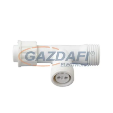 Tronix 010-005 T elosztó, fehér, IP44, 2 db kültéri izzósor