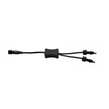 Tronix 016-056 elosztó, 2 férőhelyes, fekete, IP44 kültéri izzósor