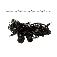 Tronix 018-502 PS36 IP44 fekete LED fényfüzér 3m 30LED 2400K WW+ kültéri világítás