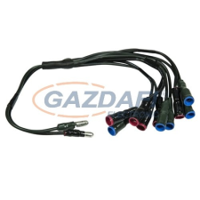 Tronix 535-020 5 ágú elosztó, fekete, IP44, (2db) kültéri izzósor