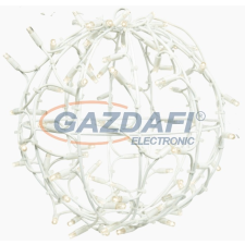 Tronix 571-019 Kültéri 3D-dekor gömb, 50cm, fehér kábellel, 3000K, WW kültéri izzósor