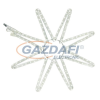 Tronix 580-022 LED kültéri dekorációs 8 ágú csillag, alumínium keret, 5.4W, 60x60cm, IP44, 6500K