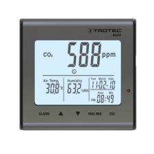 Trotec Széndioxid (CO2) levegőminőség  mérő - ellenőrző -Trotec BZ 25, digitális, nagy LCD kijelzővel mérőműszer