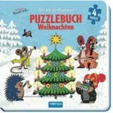  Trötsch Der kleine Maulwurf Puzzlebuch mit 4 Puzzle Weihnachten idegen nyelvű könyv