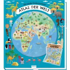  Trötsch Kinderatlas Das große Entdeckerbuch Atlas der Welt – Trötsch idegen nyelvű könyv