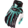 TROY LEE DESIGNS Air Gloves - Cyclops Carbon/Real Teal kesztyű TROY LEE DESIGNS Bicikli alkatrészek Kerékpáros ruházat Kerékpáros kesztyűk