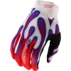 TROY LEE DESIGNS Air Youth kesztyű - Overspray fehér/lila TROY LEE DESIGNS Bicikli alkatrészek Kerékpáros ruházat Kerékpáros kesztyűk