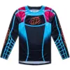 TROY LEE DESIGNS GP Pro Gyerek Mez - Framework Black/Cyan TROY LEE DESIGNS Sisakok és ruházat Motocross ruházat Motocross mezek