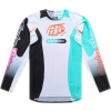 TROY LEE DESIGNS SE Pro mez - Sever fehér/türkiz TROY LEE DESIGNS Bicikli alkatrészek Kerékpáros ruházat Kerékpáros mezek