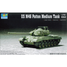 TRUMPETER 1/72 Amerikai M46 Patton közepes tank katonai jármű modell makett