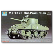 TRUMPETER 1/72 M4 tank modell köztes változat makett