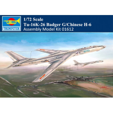 TRUMPETER 1/72 Tu-16K-26 Badger G/Chinese H-6 bombázó modell makett