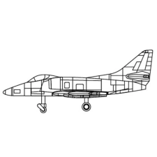  Trumpeter A-4C Sky Hawk 1:700 (03472) makett