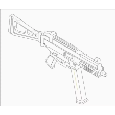  Trumpeter German Firearms Selection-UMP.45 (4guns) 1:35 (00524) makett