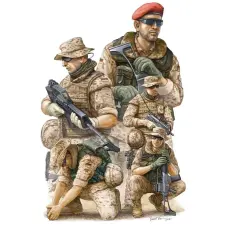  Trumpeter Modern German ISAF Soldiers in Afghanist 1:35 (00421) makett